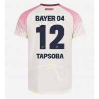 Moški Nogometni dresi Bayer Leverkusen Edmond Tapsoba #12 Gostujoči 2025-26 Kratek Rokav